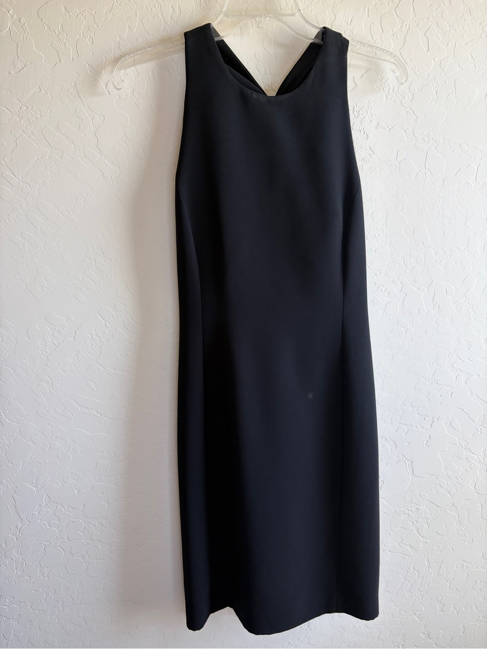 Amanda Smith Petite Black Halter Sheath Dress Size 12P LBD